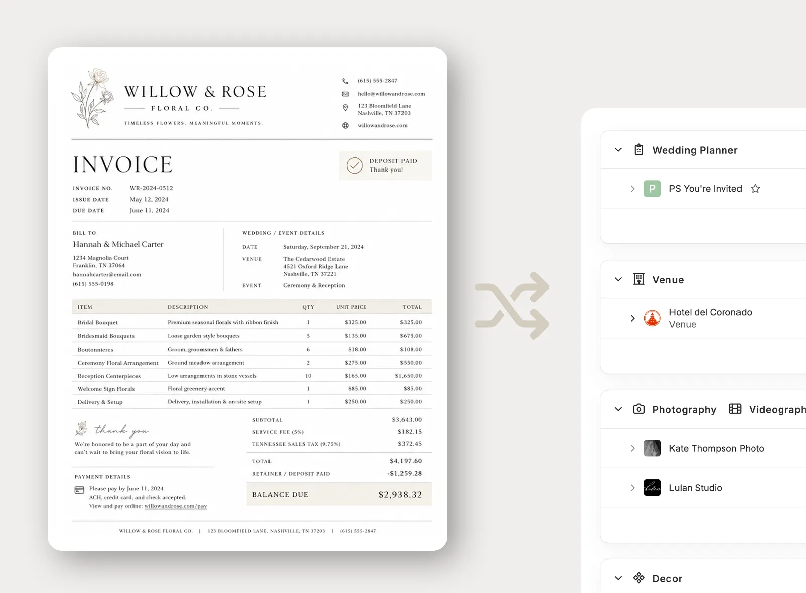 Prefill invoice details from uploaded PDFs