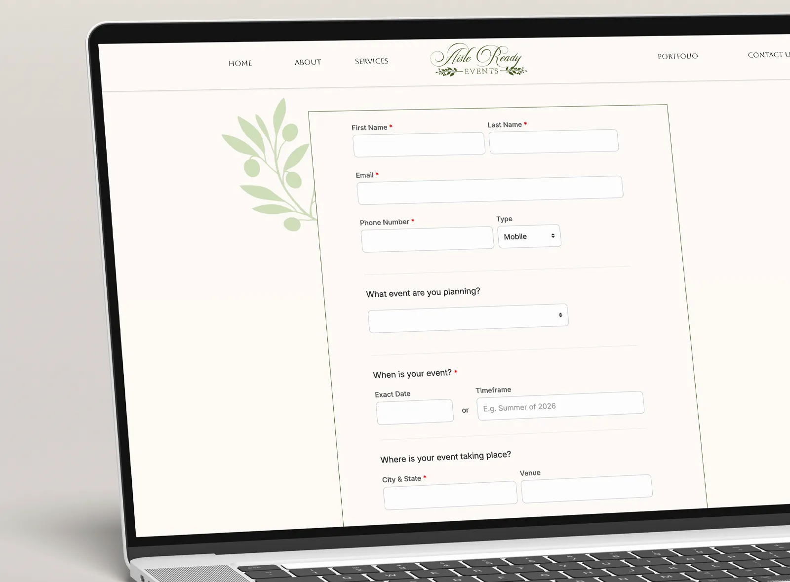 Add a lead form to your website
