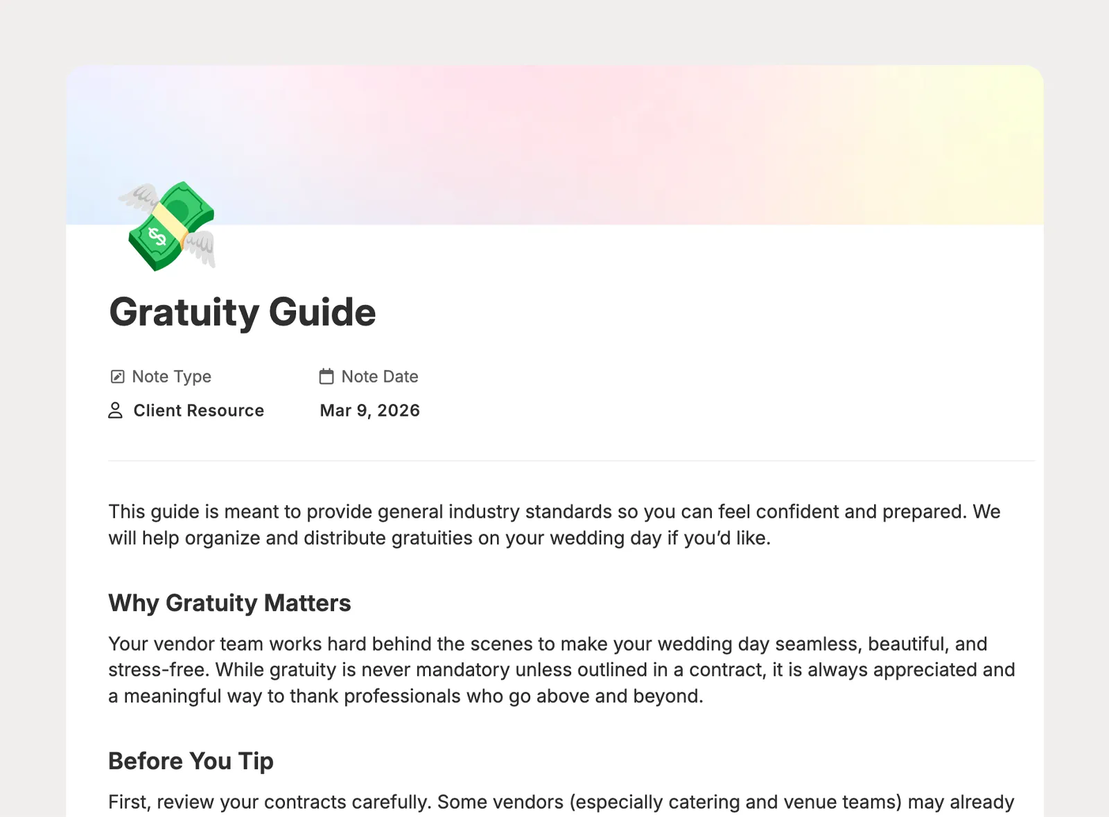 Create resources clients can come back to