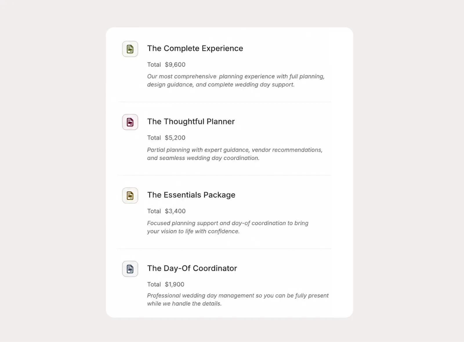 Start from quote templates